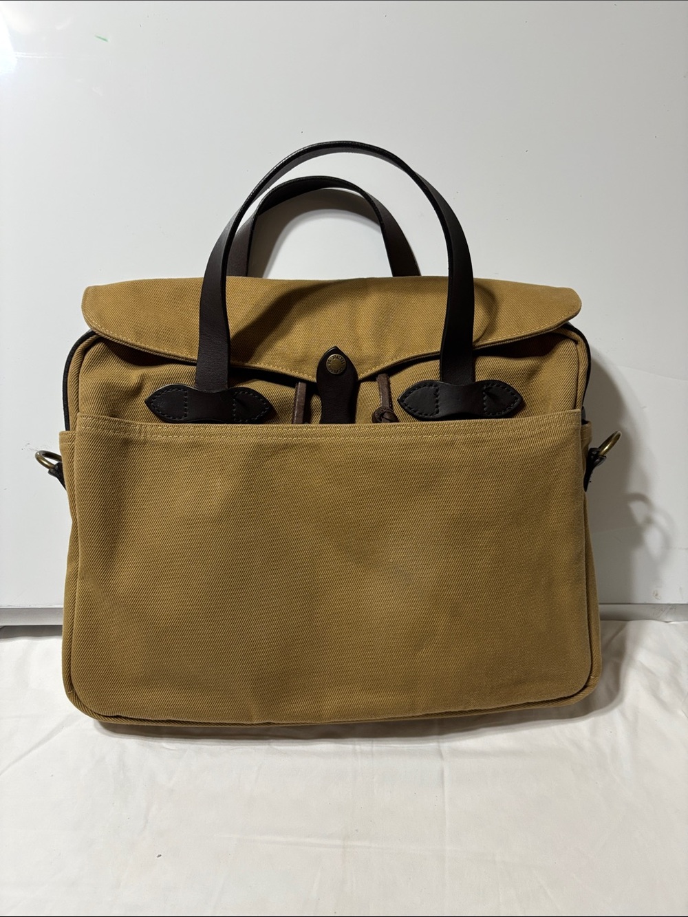 Filson the original briefcase: canvas/leather. Made in the USA. NWOT
